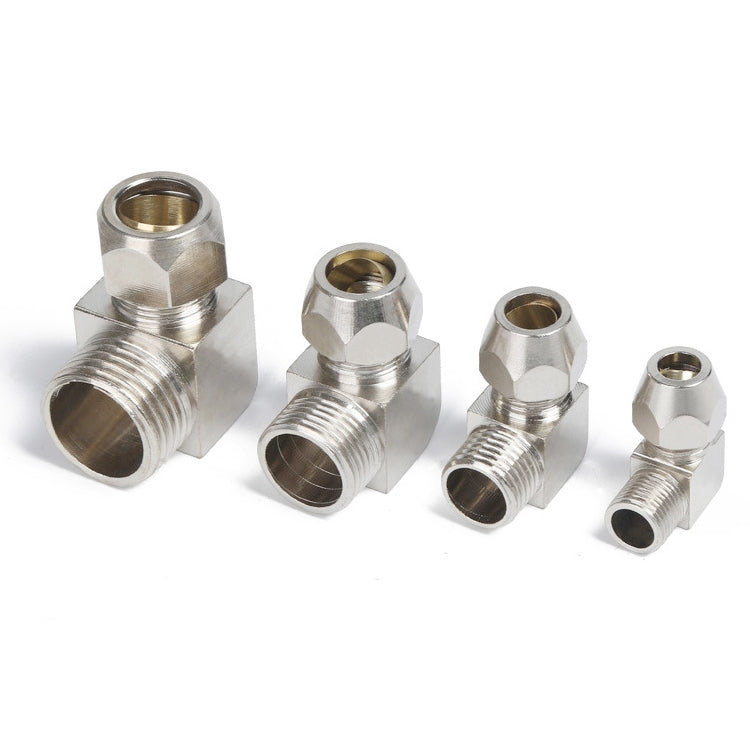 PL4-01 LAIZE Nickel Plated Copper Reducer Elbow Pneumatic Quick Fitting Connector — PL4-01