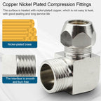 PL4-01 LAIZE Nickel Plated Copper Reducer Elbow Pneumatic Quick Fitting Connector — PL8-02