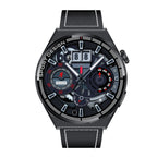 MD3MAX 1.39 inch Round Screen Leather Strap Smart Watch Supports Heart Rate Monitoring/Blood Oxygen Monitoring
