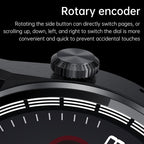 MD3MAX 1.39 inch Round Screen Leather Strap Smart Watch Supports Heart Rate Monitoring/Blood Oxygen Monitoring