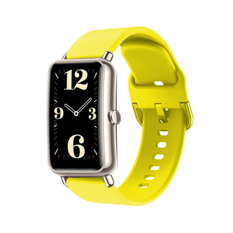 Color Buckle Silicone Watch Band — Rock Teal