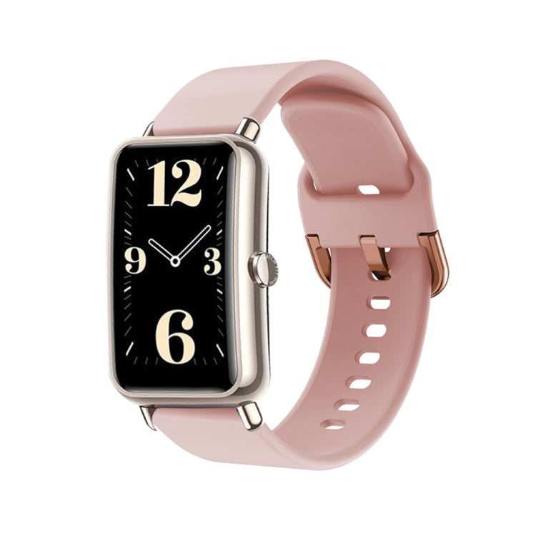 Color Buckle Silicone Watch Band — Light Blue