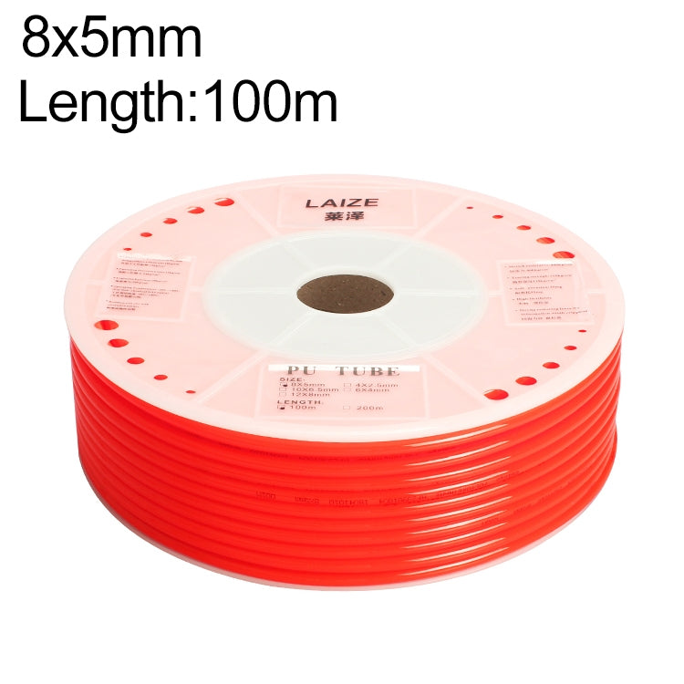 LAIZE Pneumatic Compressor Air Flexible PU Tube, 4x2.5mm, 160m, 4x2.5mm, 180m, 4x2.5mm, 200m, 6x4mm, 160m, 6x4mm, 180m, 6x4mm, 200m, 8x5mm, 80m, 8x5mm, 88m, 8x5mm, 100m, 10x6.5mm, 80m, 10x6.5mm, 88m, 10x6.5mm, 100m, 12x8mm, 80m, 12x8mm, 88m, 12x8mm