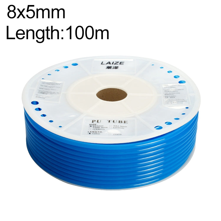 LAIZE Pneumatic Compressor Air Flexible PU Tube, 4x2.5mm, 160m, 4x2.5mm, 180m, 4x2.5mm, 200m, 6x4mm, 160m, 6x4mm, 180m, 6x4mm, 200m, 8x5mm, 80m, 8x5mm, 88m, 8x5mm, 100m, 10x6.5mm, 80m, 10x6.5mm, 88m, 10x6.5mm, 100m, 12x8mm, 80m, 12x8mm, 88m, 12x8mm