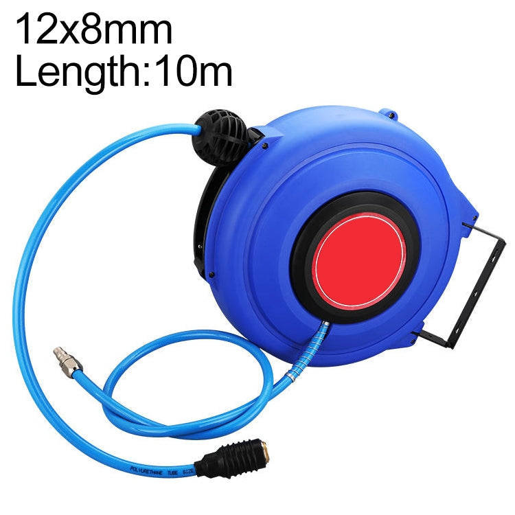 LAIZE Automatic Retractable Air Hose Reel Pneumatic PU Tube, 8x5mm, 10m, 8x5mm, 12m, 8x5mm, 15m, 8x5mm, 20m, 10x6.5mm, 10m, 10x6.5mm, 12m, 10x6.5mm, 15m, 10x6.5mm, 20m, 12x8mm, 10m, 12x8mm, 12m, 12x8mm, 15m