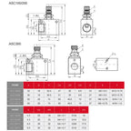 LAIZE Pneumatic Speed Regulating One-way Throttle Valve — ASC300-10 DN10mm