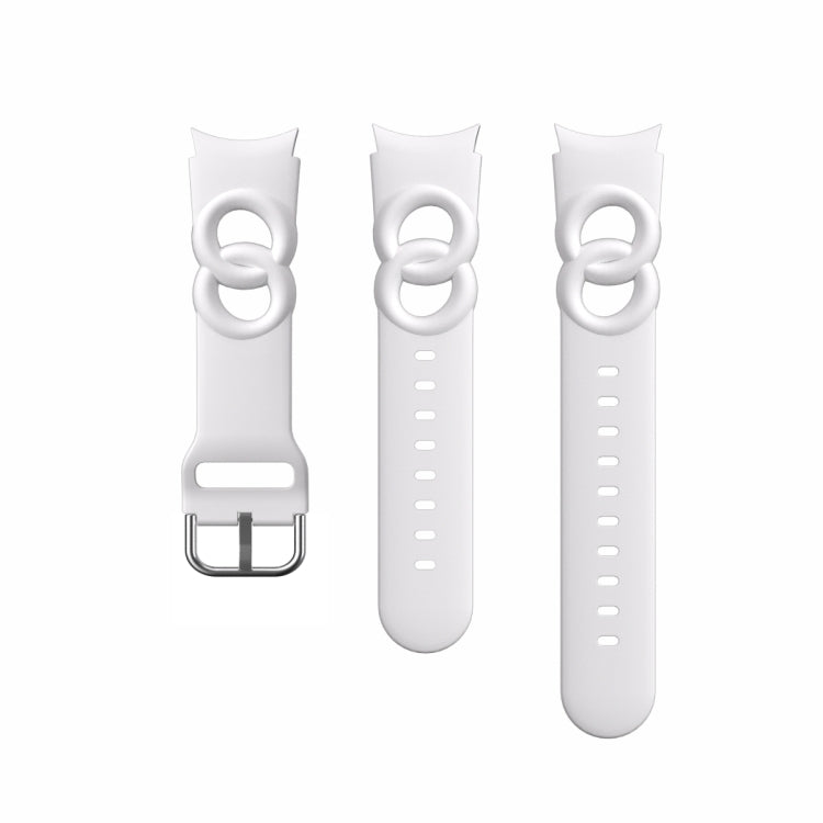 Hollowed Double Loop Silicone Watch Band