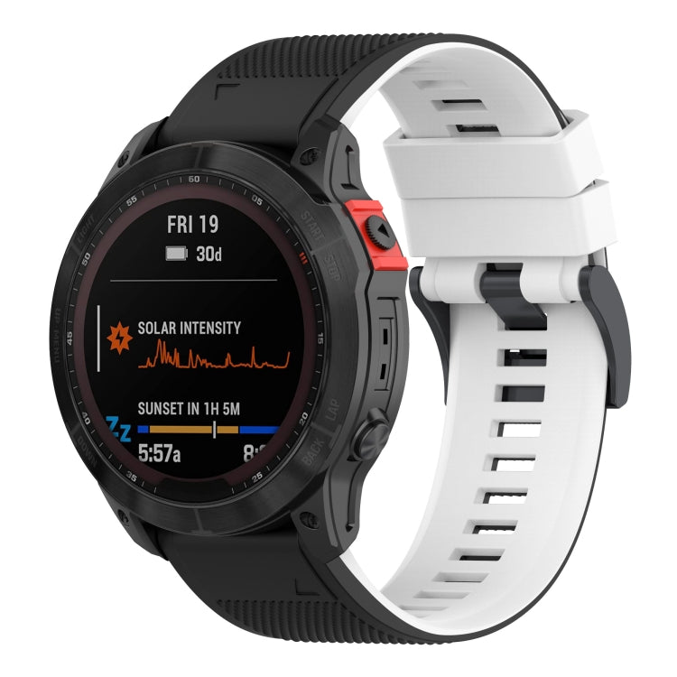 Two-color Silicone Watch Band — Black Blue