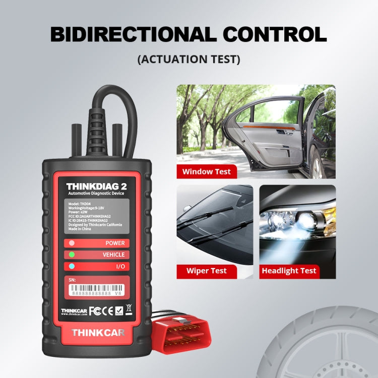THINKCAR ThinkDiag 2 SP164-V Car Full System Diagnosis OBD2 Scanner — view 6