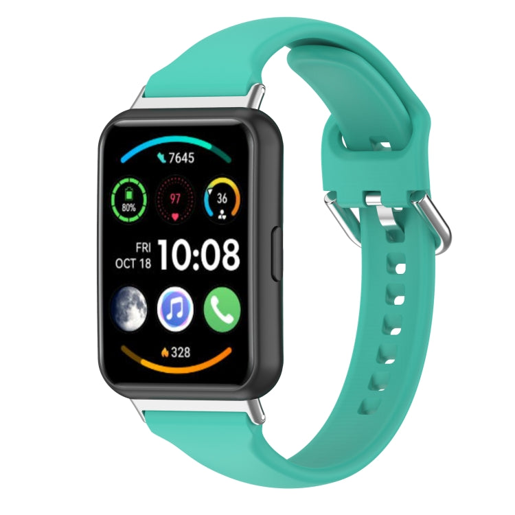 For Huawei Watch Fit 2 Small Waist Silicone Watch Band — Red