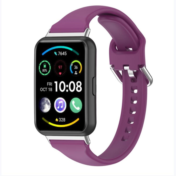 For Huawei Watch Fit 2 Small Waist Silicone Watch Band — Green