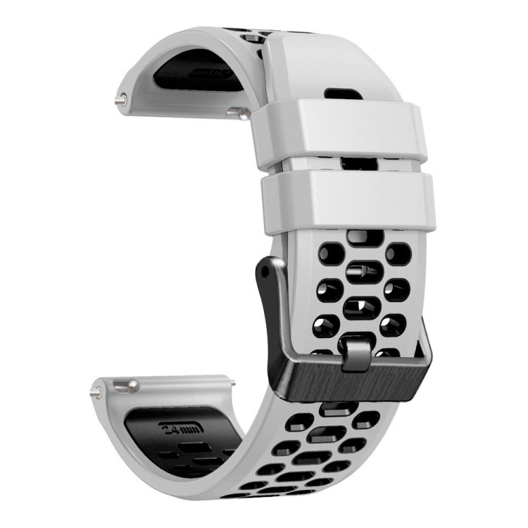 Three Rows Holes Silicone Watch Band