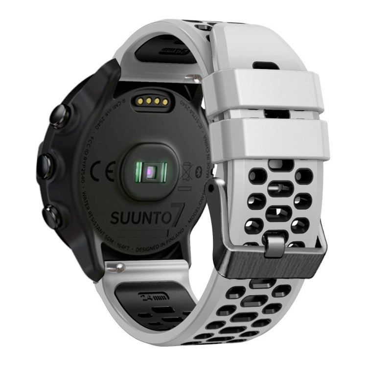Three Rows Holes Silicone Watch Band