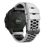 Three Rows Holes Silicone Watch Band