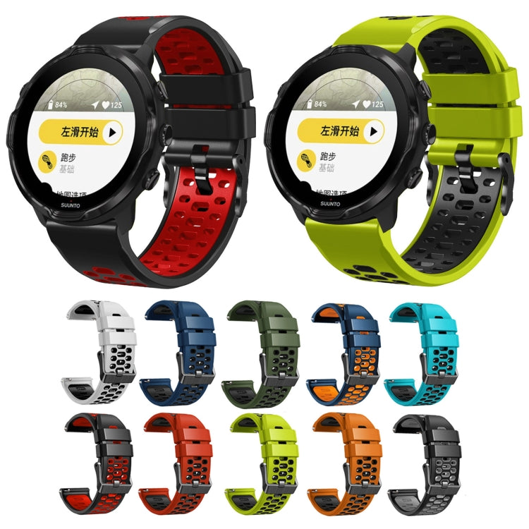 Three Rows Holes Silicone Watch Band