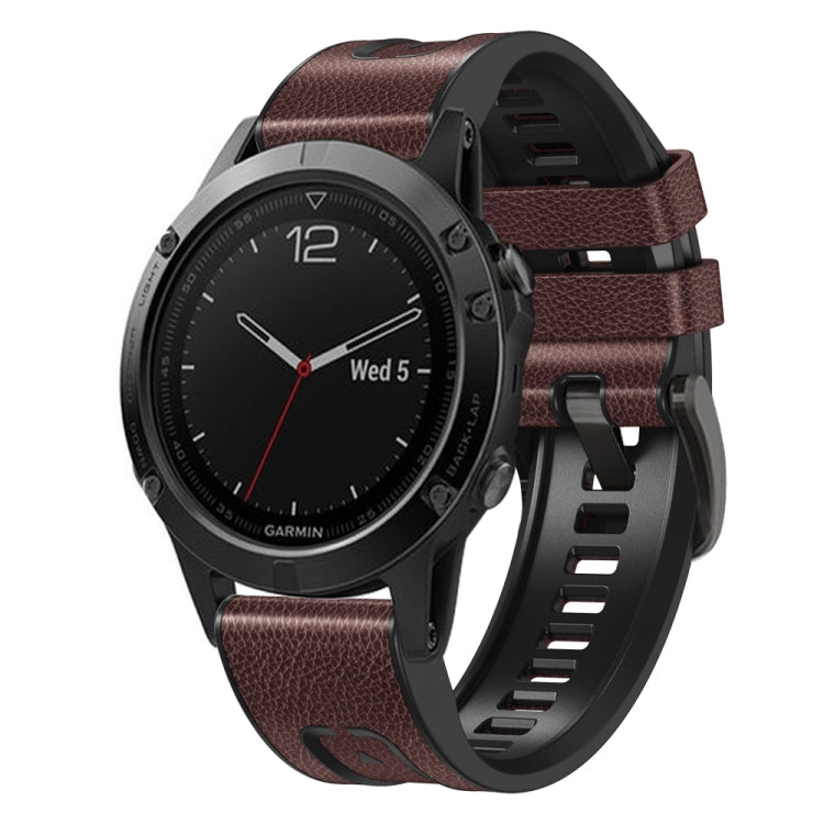 Quick Release Silicone Leather Watch Band — Starry Sky Grey