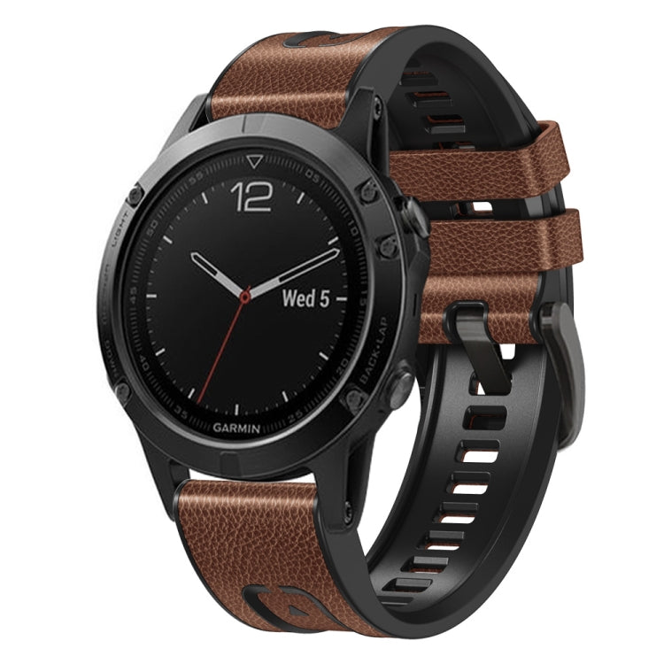 Quick Release Silicone Leather Watch Band — view 11