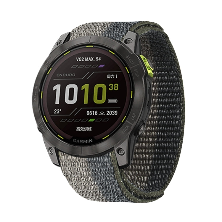 Hook And Loop Fastener Nylon Watch Band — Red