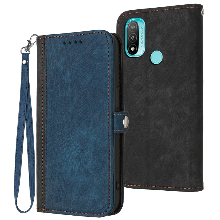 Side Buckle Double Fold Hand Strap Leather Phone Case