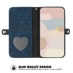 Side Buckle Double Fold Hand Strap Leather Phone Case