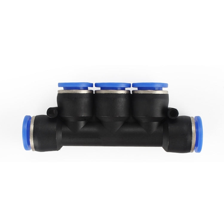 LAIZE 10pcs Plastic Five Port Pneumatic Quick Fitting Connector — PK-4