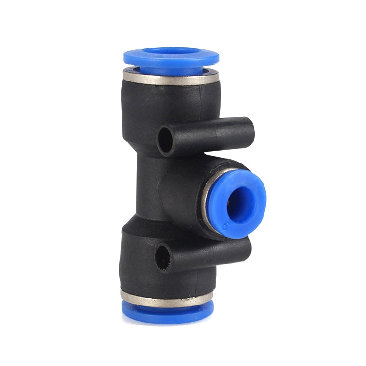 LAIZE 10pcs Plastic Y-type Tee Reducing Pneumatic Quick Fitting Connector — PEG6-4