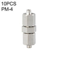 PM-4 LAIZE 2pcsNickel Plated Copper Straight Pneumatic Quick Connector