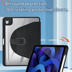Acrylic 360 Degree Rotation Holder Tablet Leather Case