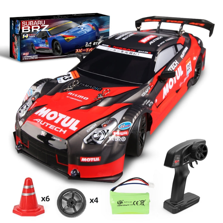 2.4G 1:16 4WD Drift RC Toy Car — Black Red