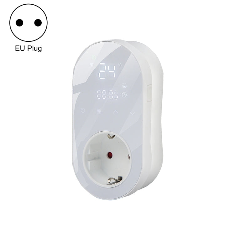 Plug-in LED Thermostat, EU Plug — Black