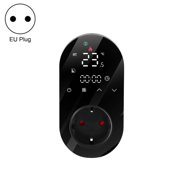 Plug-in LED Thermostat, EU Plug — Blue