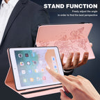 Embossed Butterfly Leather Tablet Case