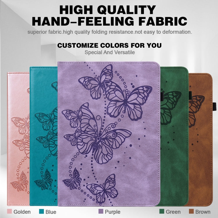 Embossed Butterfly Leather Tablet Case