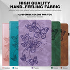 Embossed Butterfly Leather Tablet Case