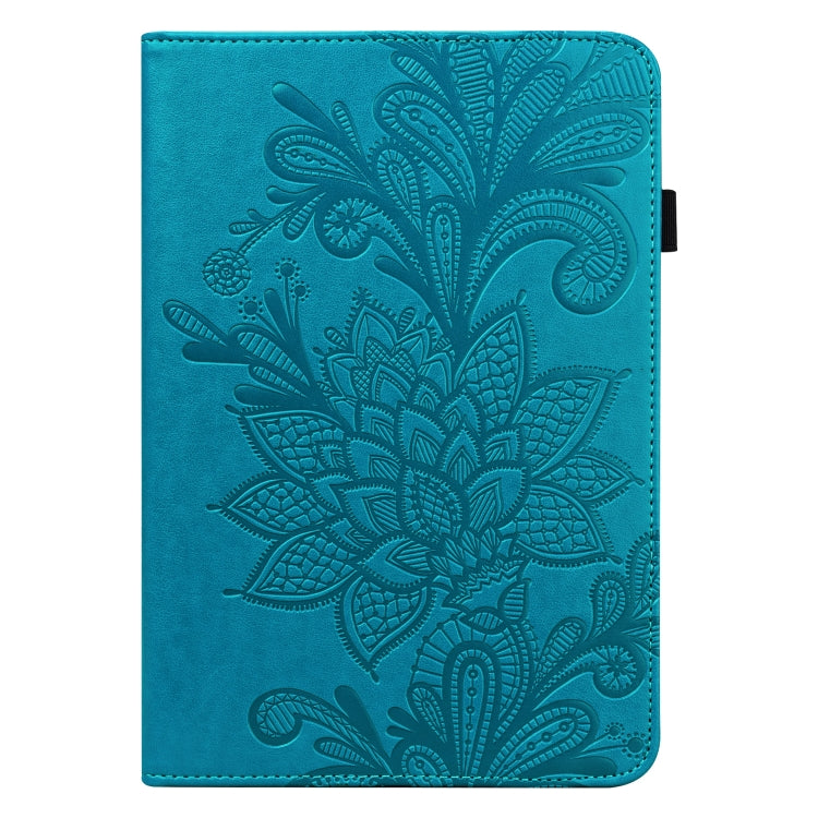 Lace Flower Embossing Pattern Leather Tablet Case