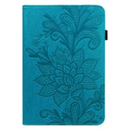 Lace Flower Embossing Pattern Leather Tablet Case