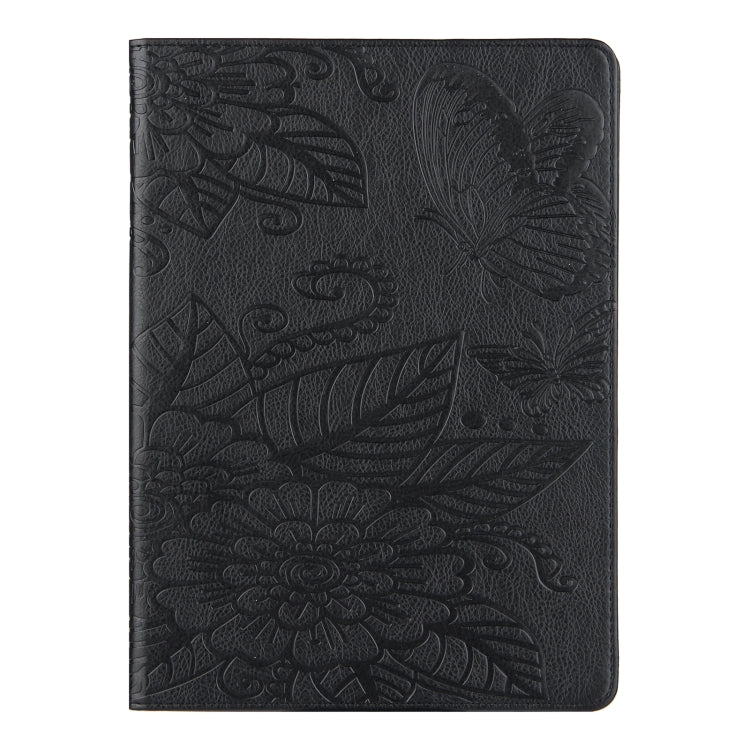 Butterfly Love Flower Embossed Leather Smart Tablet Case