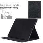 Butterfly Love Flower Embossed Leather Smart Tablet Case