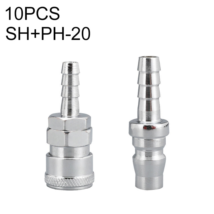 10pcs C-type Self-lock Air Tube Pneumatic Quick Fitting Connector — SM+PM-40