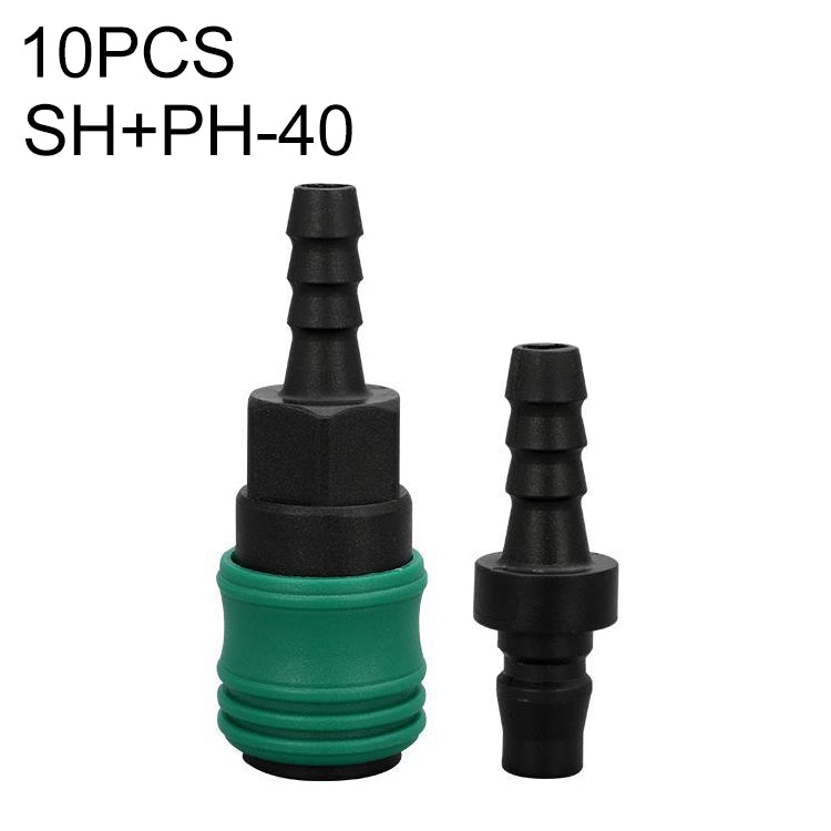 10pcs Plastic Steel C-type Self-lock Pneumatic Components — SP+PP-30