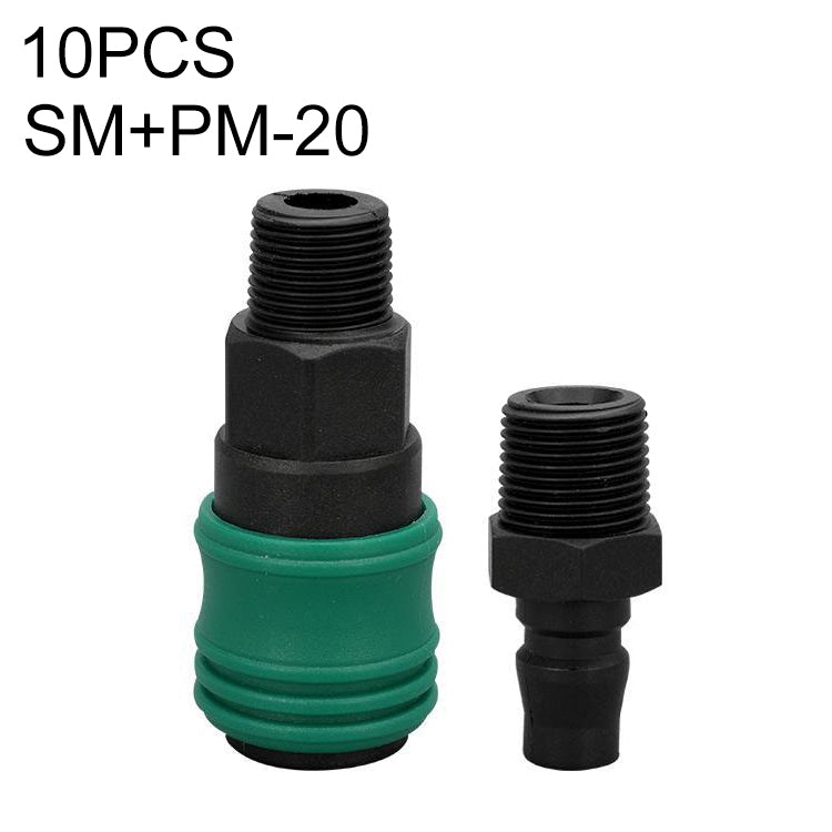 10pcs Plastic Steel C-type Self-lock Pneumatic Components — SP+PP-40