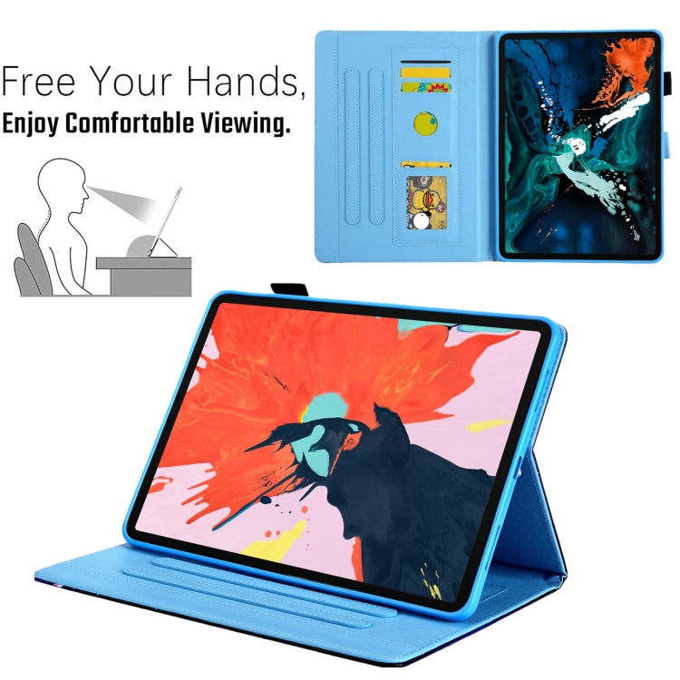 Colored Drawing Leather Smart Tablet Case — Catch Stars Girl