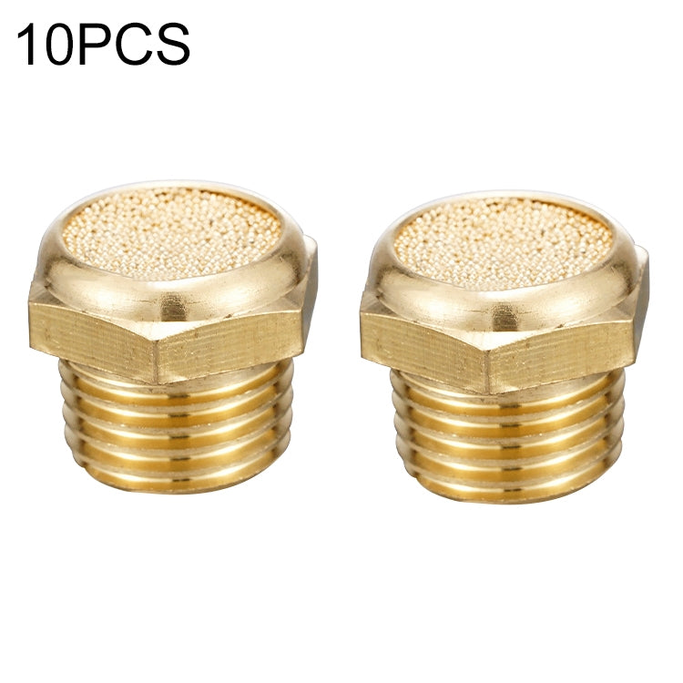 LAIZE 2pcs All Copper Flat Pneumatic Muffler, Caliber:4 Point — view 9