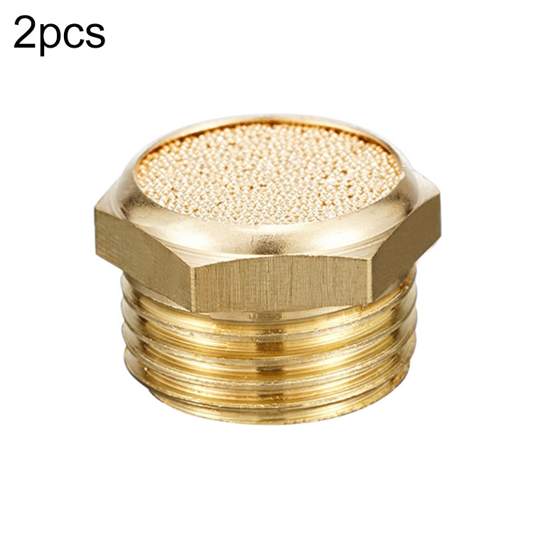 LAIZE 2pcs All Copper Flat Pneumatic Muffler, Caliber:4 Point — view 11