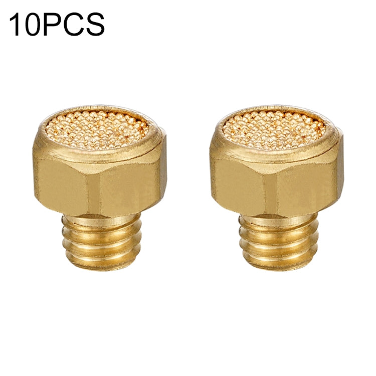 LAIZE 2pcs All Copper Flat Pneumatic Muffler, Caliber:4 Point — view 13