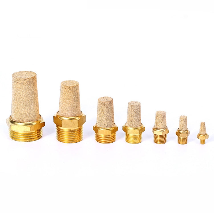 LAIZE Full Copper Long Pneumatic Muffler — 1 Inch