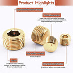 LAIZE 2pcs Copper Plug Connector Accessories, Caliber:4 Point — 2 Point