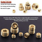 LAIZE 2pcs Copper Plug Connector Accessories, Caliber:4 Point — 3 Point