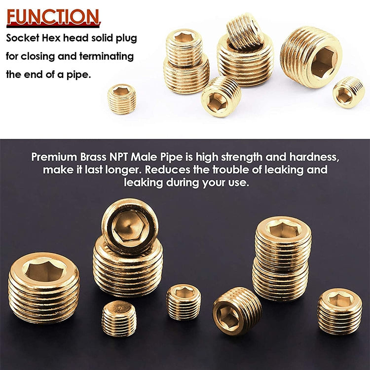 LAIZE 2pcs Copper Plug Connector Accessories, Caliber:4 Point — 3 Point