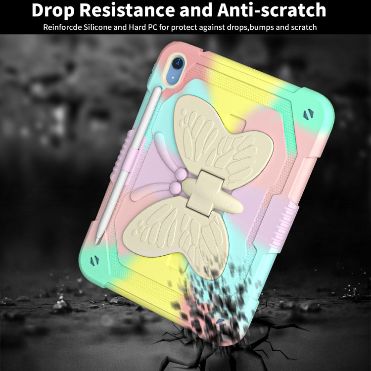 Butterfly Kickstand Heavy Duty Hard Rugged Tablet Case — Colorful Red